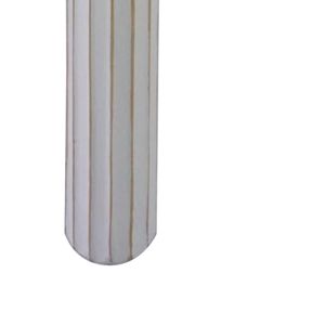 Decorative vase Sammy metal in gold and white shade D15.2x88.4cm