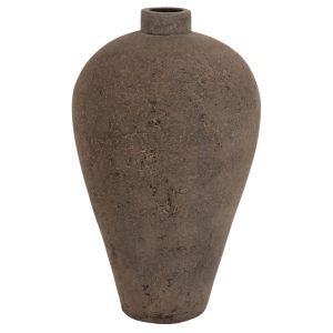Decorative floor vase Hm7912 made of terracotta in gray color D73x130hcm