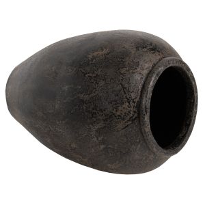 Decorative floor vase Hm7934 made of terracotta in black color D66x85hcm