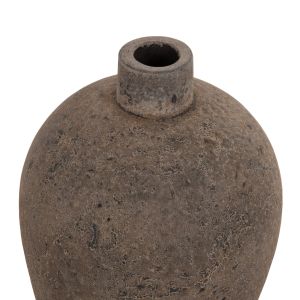Decorative floor vase Zati made of terracotta in gray Hm7929 D32x60hcm