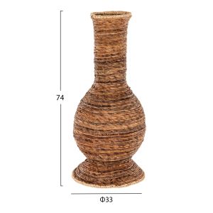 Decorative banana floor vase in brown Hm7864 D33x74hcm