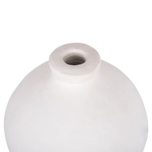 Decorative vase series Clayvon Hm4410 terracotta in white color 18x18x20hcm.