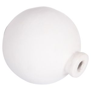 Decorative vase series Clayvon Hm4410 terracotta in white color 18x18x20hcm.