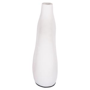 Decorative vase series Clayvon Hm4413 terracotta in white color 23.5x8x24.5hcm.