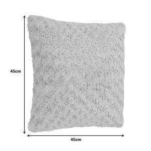 Decorative pillow Luxir in light gray color 45x45cm