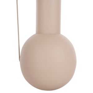 Decorative metal vase Flagon Hm4259,01 ecru color D34x54hcm