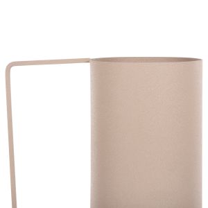 Decorative metal vase Flagon Hm4259,01 ecru color D34x54hcm