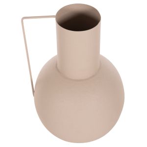 Decorative metal vase Flagon Hm4259,01 ecru color D34x54hcm