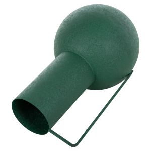 Decorative metal vase Flagon Hm4260,03 in green color D26x45hcm