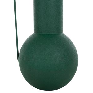 Decorative metal vase Flagon Hm4260,03 in green color D26x45hcm
