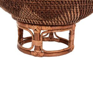 Декоративна плетена купа от ракита Hm4270 D35x18hcm