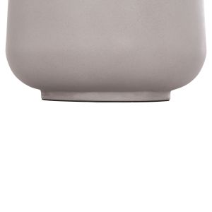 Decorative floor vase Linter Hm4662.03l fiber cement in gray - teak wood Φ41x47hcm.