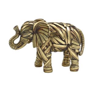 Decorative figure Fl25233 elephant, gold color 23x9x16cm