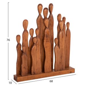 Декоративна фигура Primate Hm4415 дърво албазия 68x10x76hc