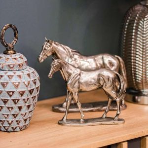 Decorative horse figure in silver 25*7*21
