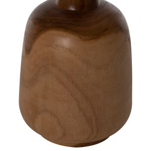 Decorative bottles 3pcs, solid teak Hm7717
