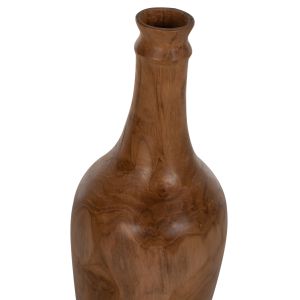 Decorative bottles 3pcs, solid teak Hm7717