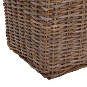 Декоративни кошници Kater 4бр, Kubu ратан в сиво 52x52x50-57hcm Hm9657
