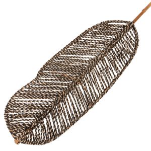 Decorative leaf Hm7823.02 made of bamboo and seagrass 30x200x3hcm