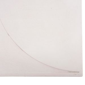 Decorative wall panel square series Santorini Hm4508 Mdf in musky white color 80x4(thickness)x80hcm.