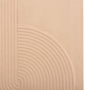 Decorative wall panel rectangle Santorini series Hm4521 Mdf in beige color 60x4(thickness)x80hcm.