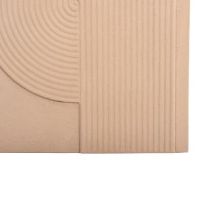 Decorative wall panel rectangle Santorini series Hm4521 Mdf in beige color 60x4(thickness)x80hcm.