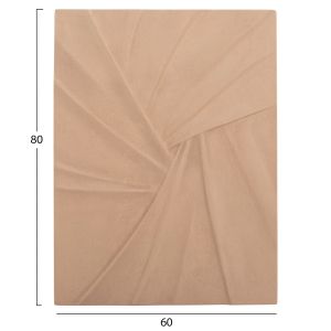 Decorative wall panel, rectangle, Santorini series, Hm4522, Mdf, beige color, 60x4(thickness)x80hcm.