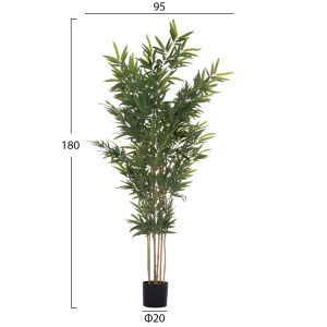 Декоративно растение в саксия Hm4736 бамбук 20x95x180всм.