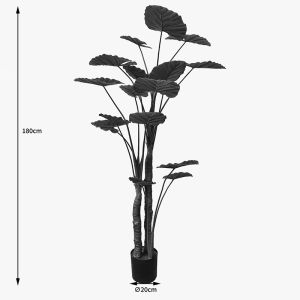 Декоративно растение в саксия Taro Plant зелено D90x180см