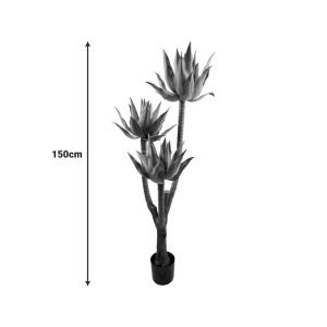 Ornamental lotus plant in a pot, non-articulated green, 150 cm diameter