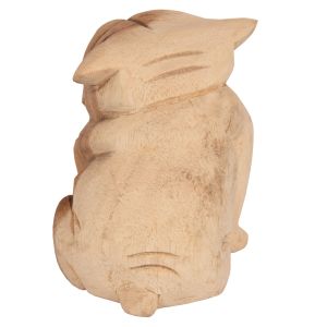Bulldog floor decoration wood soirée 9x8x12ηcm Hm7923