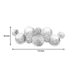 Wall decoration Dille metal patterned 114.9x4.4x43.2cm