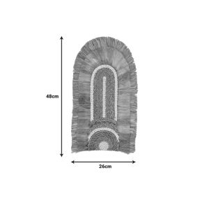 Wall decoration Earsy I matte in natural color 48x26x8cm