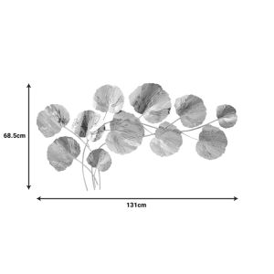 Wall decoration Fleur metal in gold 131x68.5x6cm