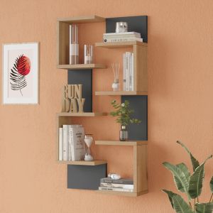 Декорация за стена Pomar в естествен антрацитен нюанс 47.2x14.5x92.5см