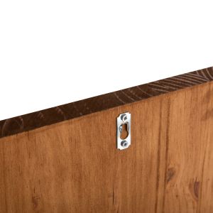 Декорация за стена дърво фигура Hm4648-метал-дърво 90x3(дебелина)x58hcm.