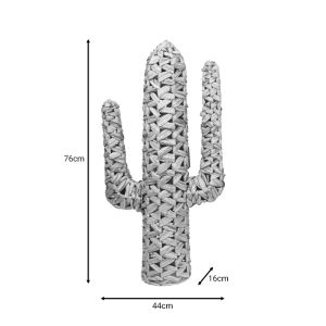 Wicker cactus decoration Wanzo Inart 76x16x44cm