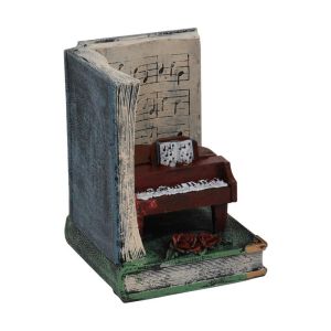 Polyresin piano decoration 1/2 16*12*12