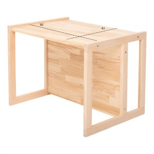 Children's wooden bench-table Miko Hm9289 natural 64.5x45.x47y cm.