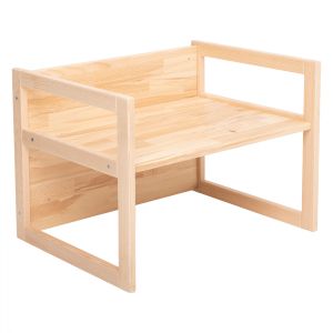 Children's wooden bench-table Miko Hm9289 natural 64.5x45.x47y cm.