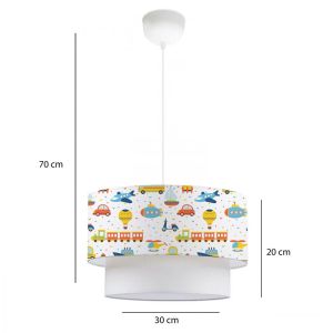 Детски плафон Sarty многоцветен D30x20cm