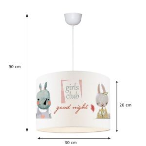 Детски полилей Tally многоцветна D30x90cm