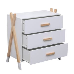 Children's chest of drawers Paschal Hm2493.03 melamine-pine wood 76x40x80.5hcm.
