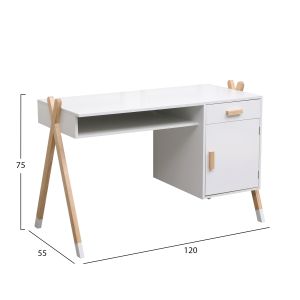 Children's desk Paschal Hm2496.03 melamine-pine wood 120x55x75hcm.
