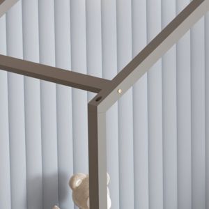 Детско легло Klarice Montessori-2 чекмеджета- бор масив в сиво- 190x90cmhm680,03