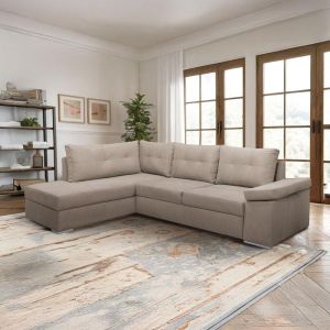 Sofa New Angela brown left corner with storage 270x180x80
