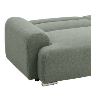 Диван тройка хармонично букле маслинено зелено 223.5x92x81см