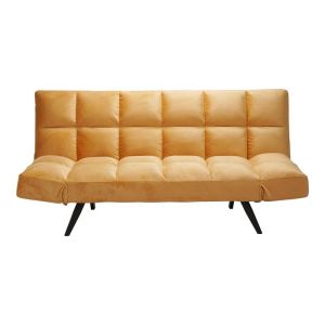 Диван-легло 3-местен Freddo в жълто кадифе 181x81x86см