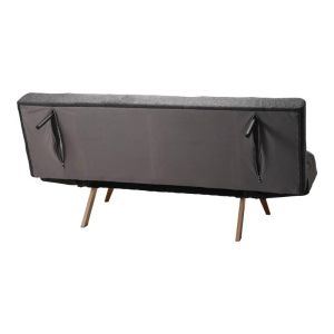 Sofa bed 3-seater Freddo fabric anthracite 181x81x86cm