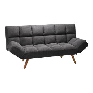 Sofa bed 3-seater Freddo fabric anthracite 181x81x86cm